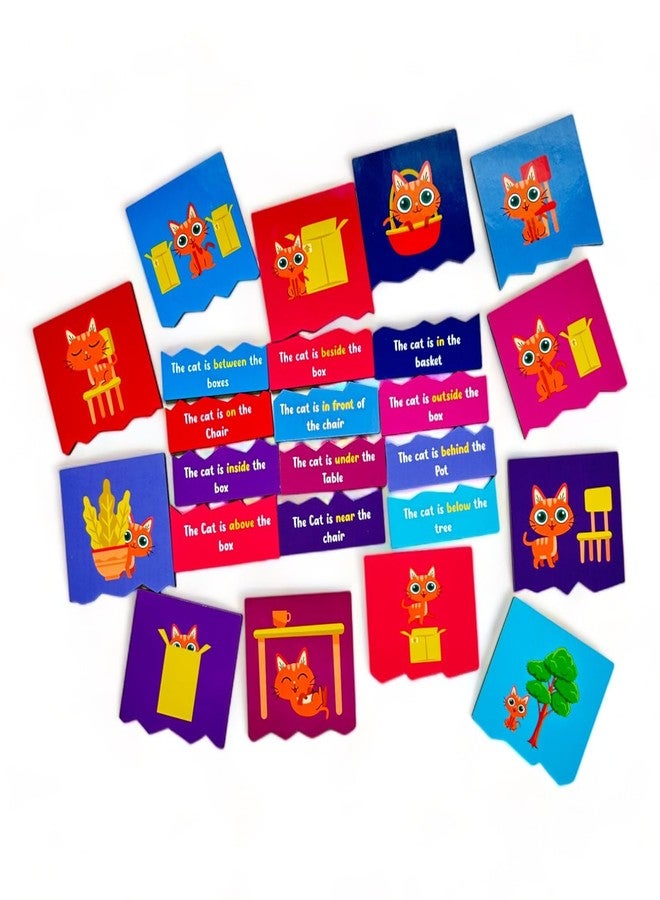 Kiddiwinks Winkslab:Wooden Puzzle Links Mind-Building Play Interactive Puzzles for Young Minds Educational Puzzles for Pre-Schoolers Gifted for 5 Years Old Kids and Above (Preposition Tiles) - Image 2